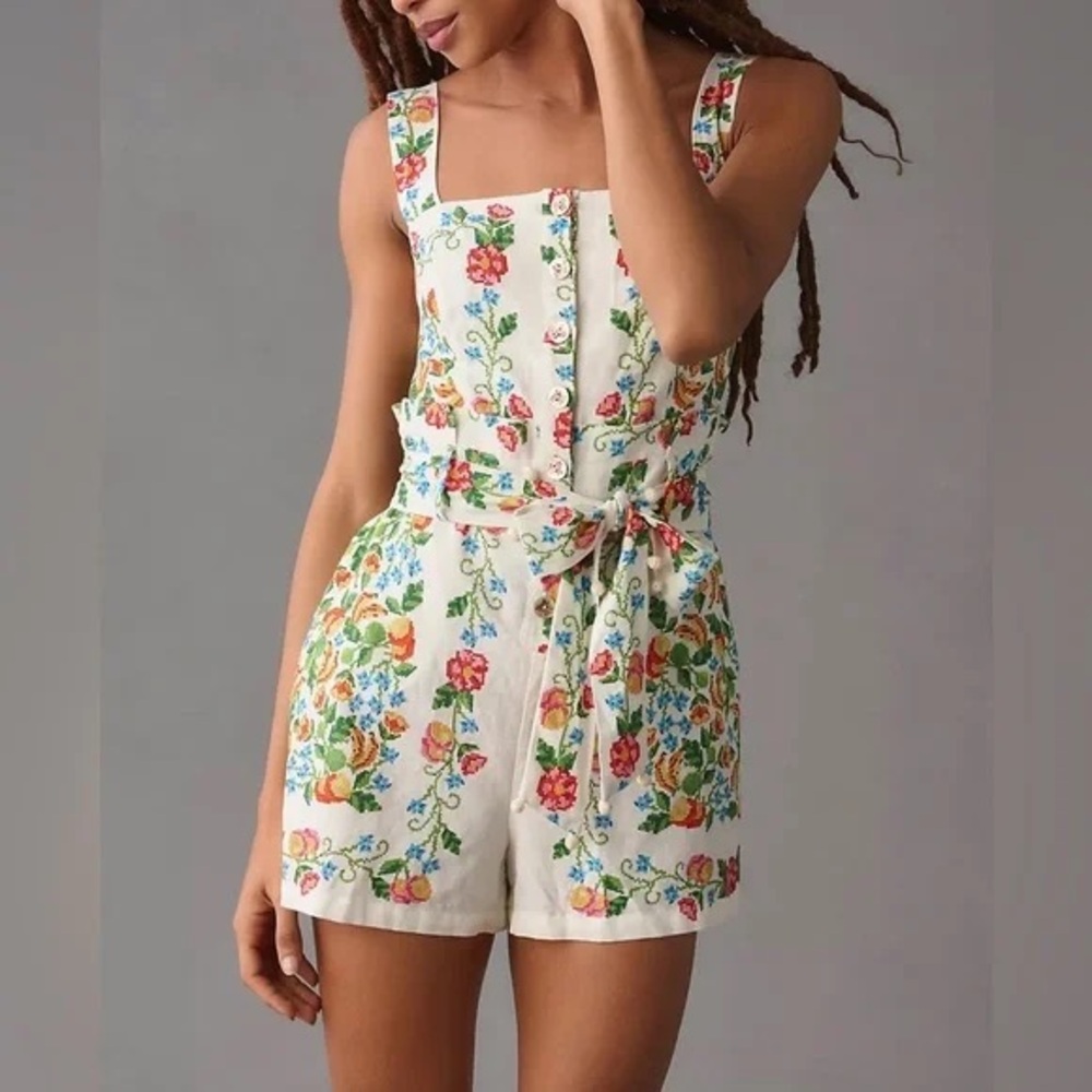 FARM RIO tropical romance romper